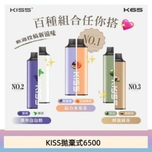 凱斯KISS 6500口一次性/拋棄式電子煙彈磁吸式混搭口味充電款