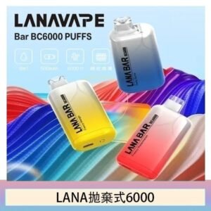 Lana拋棄式一次性電子煙 可充電 濃郁口感|Lana Bar BC6000 Puffs